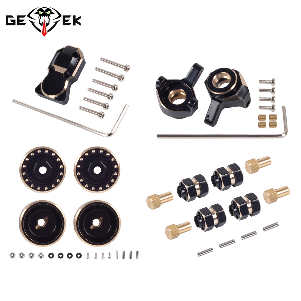 Hobby Zone Rc - Brass Counterweight Steering Knuckles Wheel Hex