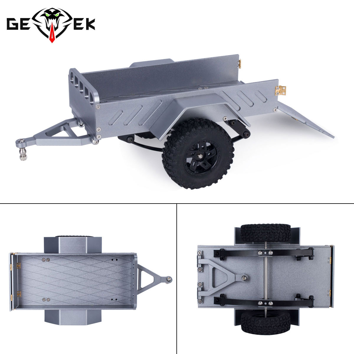 Hobby Rc Van - Aluminum Machined Utility Trailer with Ball
