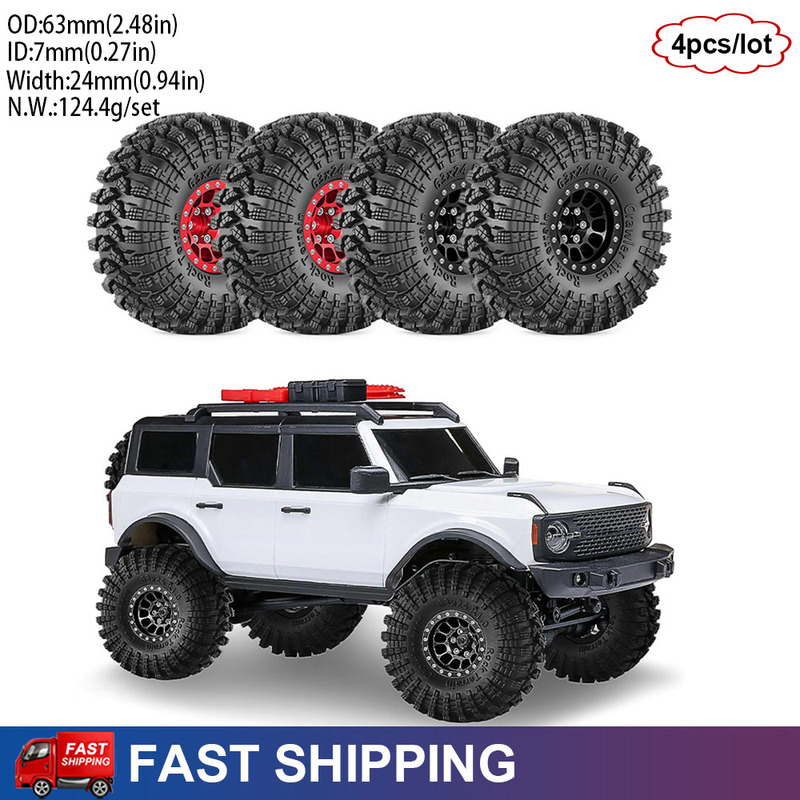Wheel Rim Rc - 4Pcs 1.0'' Metal Beadlock Wheel Rim