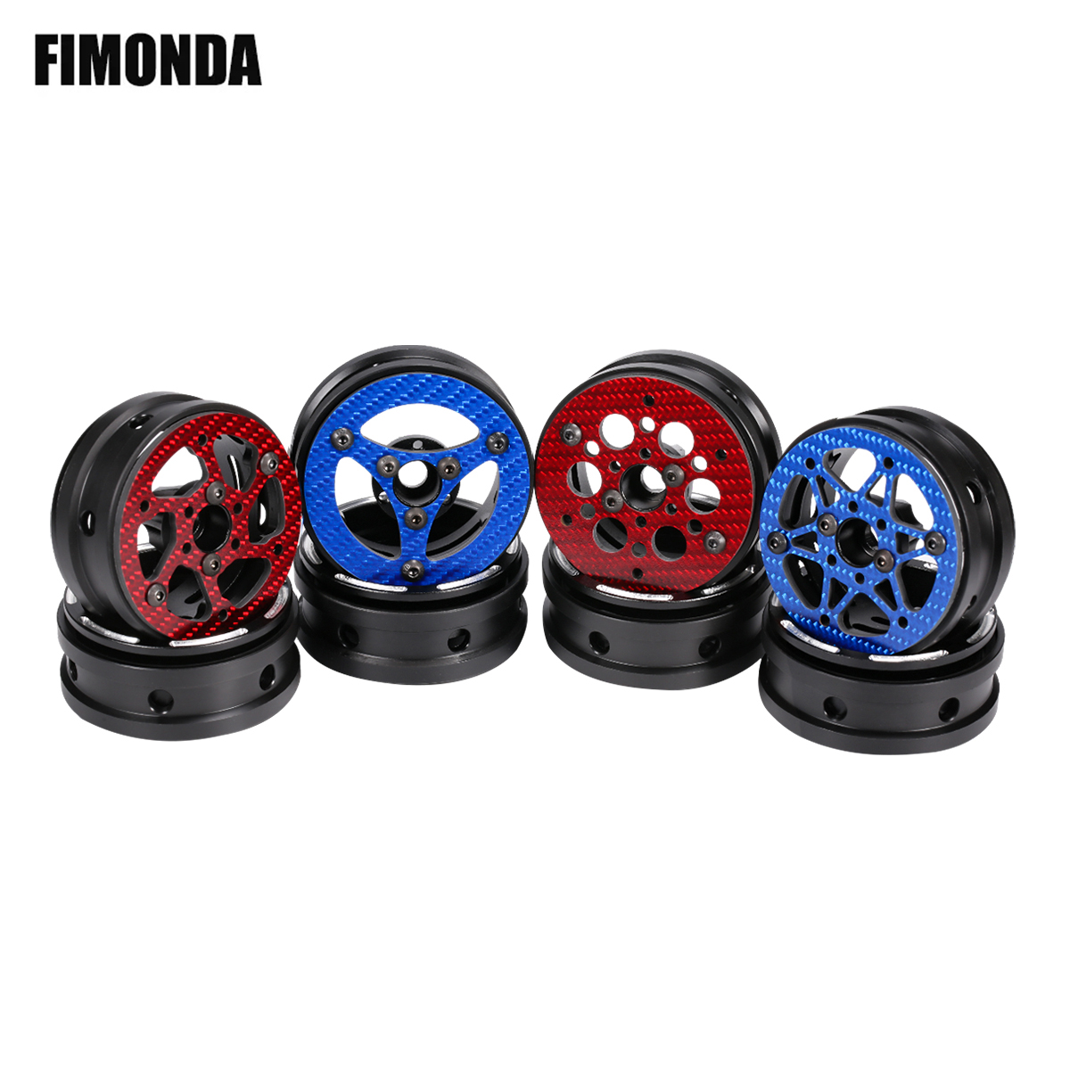 Wheel Rim Rc - 1.9 Inch Coloured Carbon Fiber Wheel