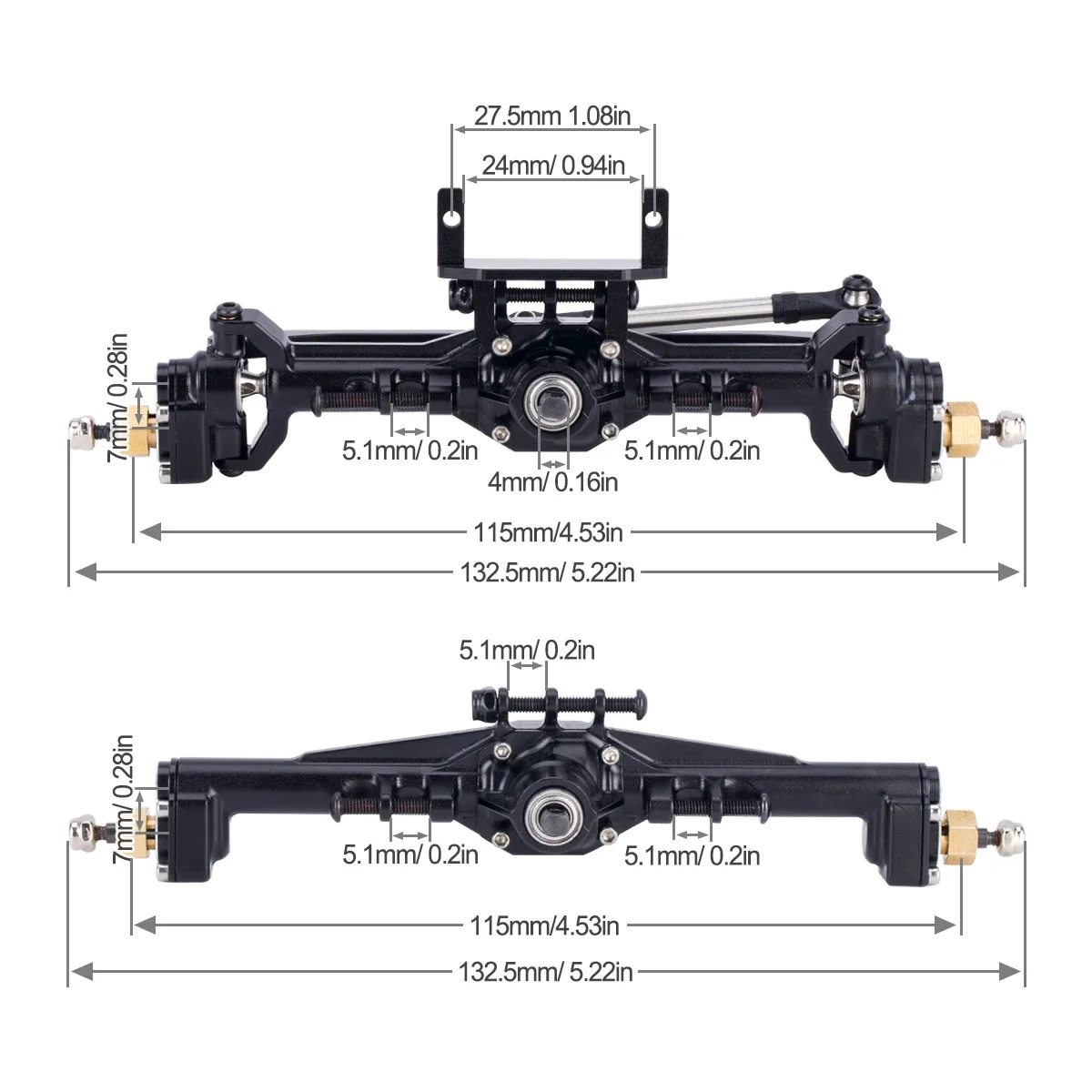 Aluminum CNC Portal Axles +10m - Hobby Zone Rc ulasan dan harga