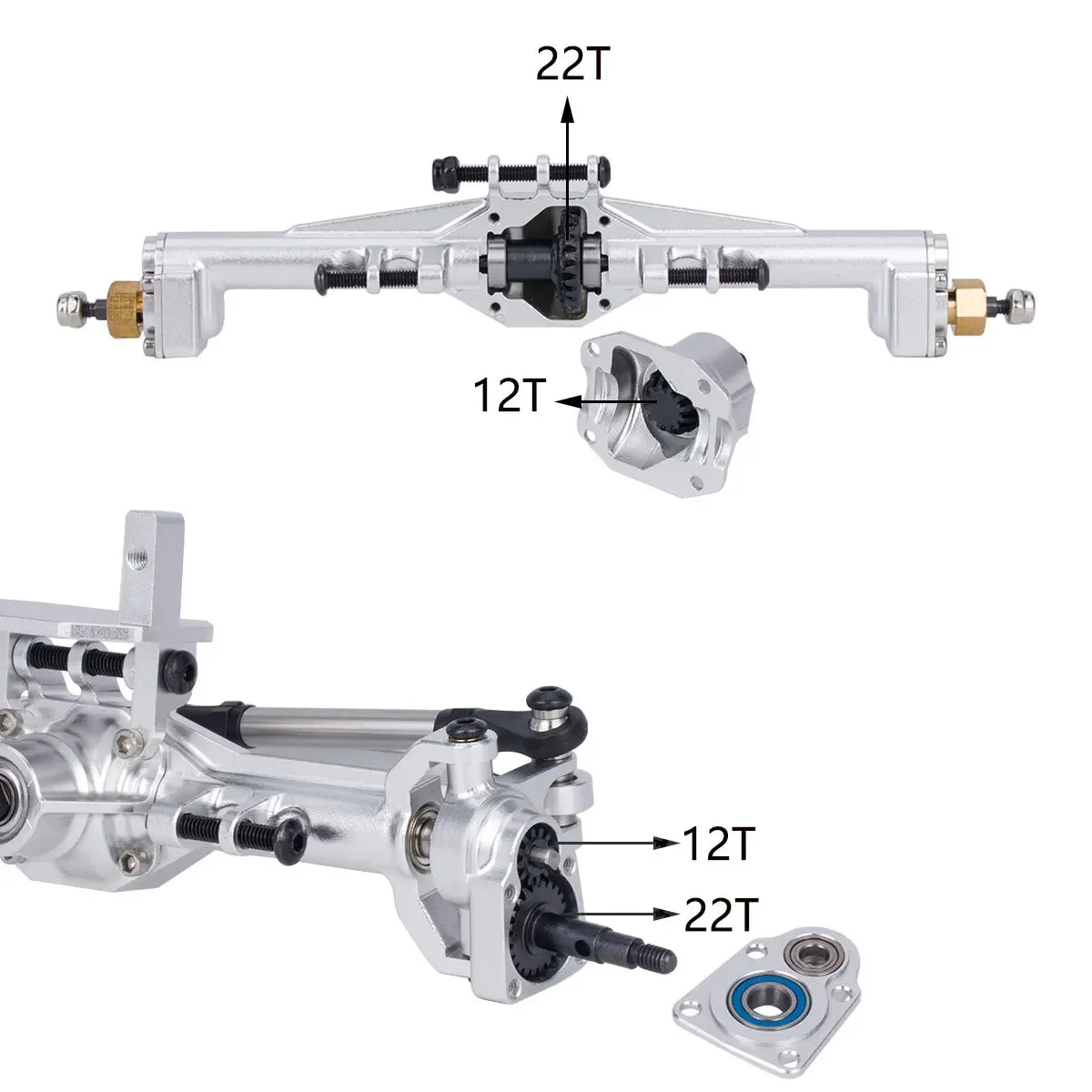Aluminum CNC Portal Axles +10m - Hobby Zone Rc ulasan dan harga