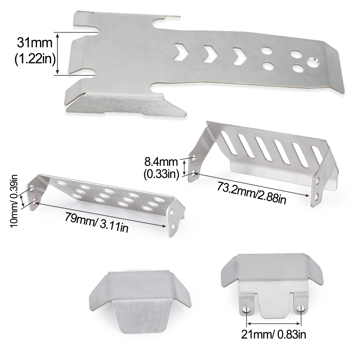 Stainless Steel Axle Protector - Hobby Zone Rc ulasan dan harga