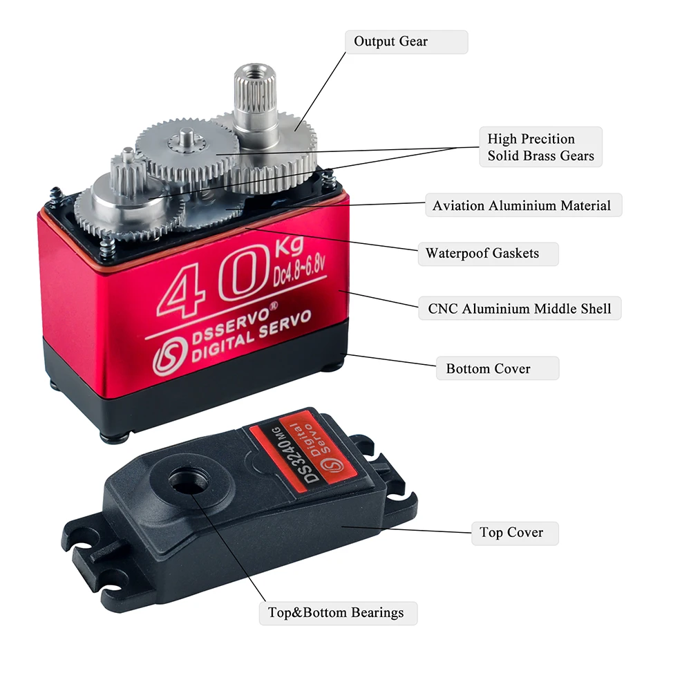40KG Dsservo DS3240 Large Torq - Rc Hobby Shops ulasan dan harga