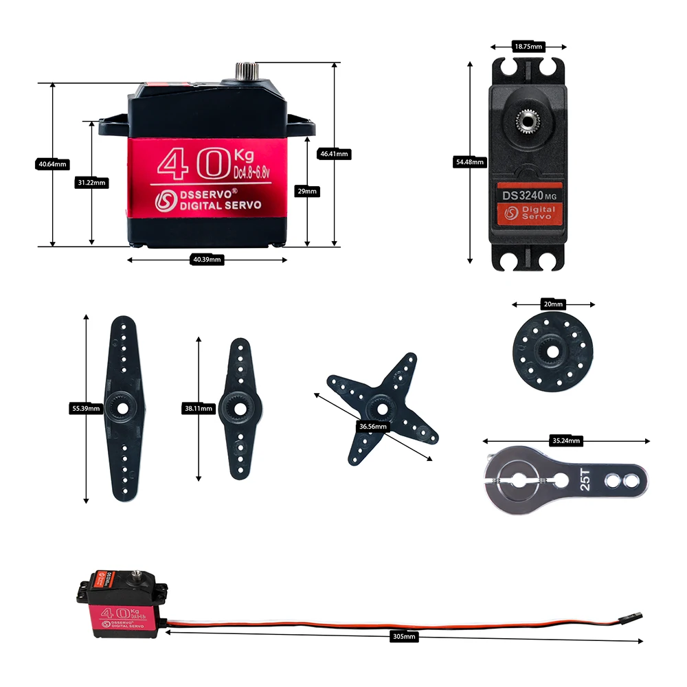 40KG Dsservo DS3240 Large Torq - Rc Hobby Shops ulasan dan harga