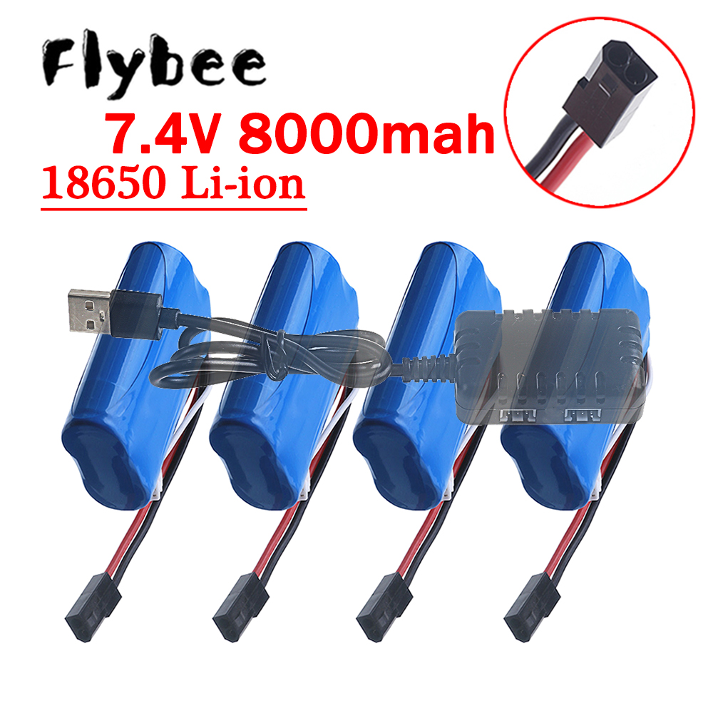 (5500 Plug) 18650 7.4V 8000Mah - Hobby Zone Rc ulasan dan harga