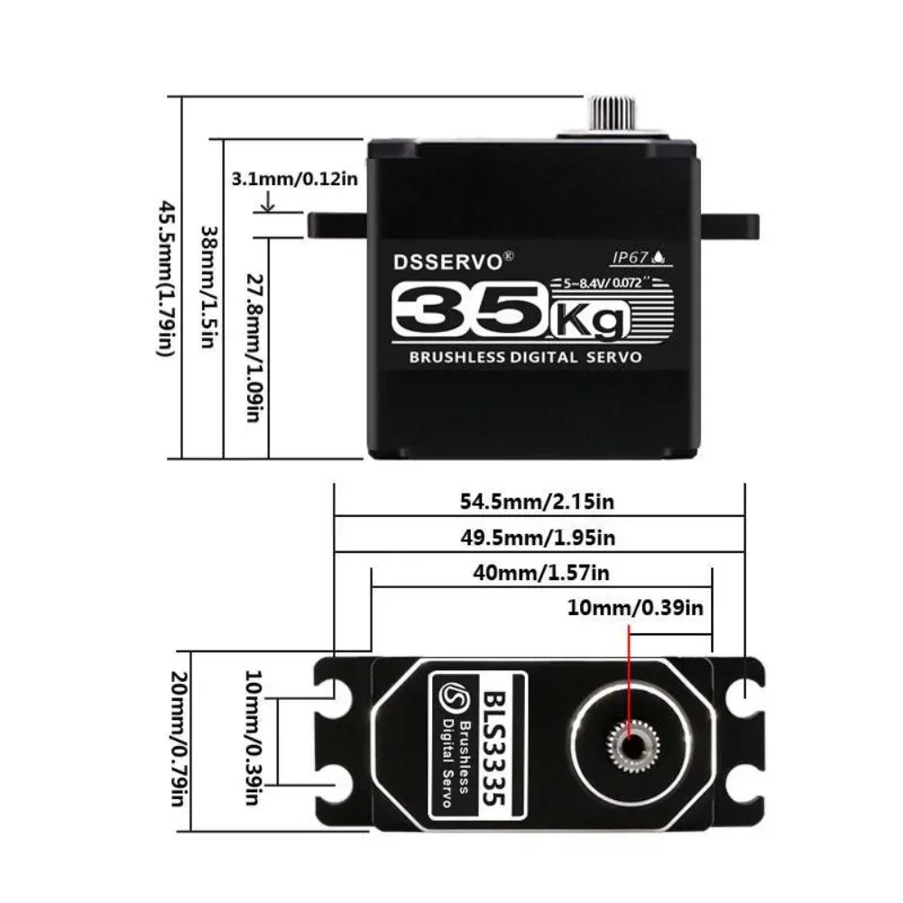 35KG BLS3335 Digital Servo Mot - Rc Hobby Motors ulasan dan harga