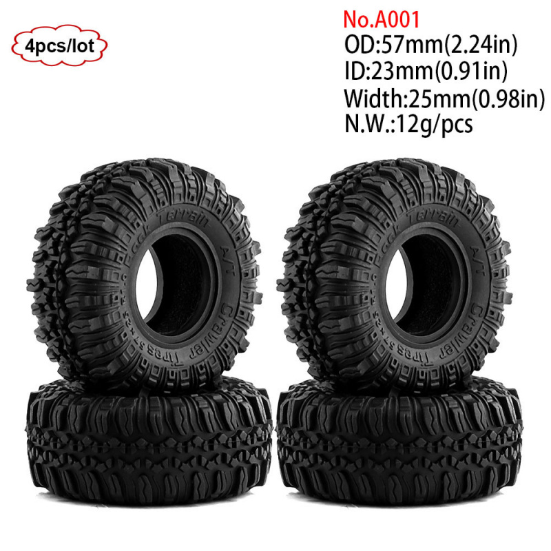 4PCS 1.0inch 57-67mm RC Crawle - Wheel Rim Rc ulasan dan harga