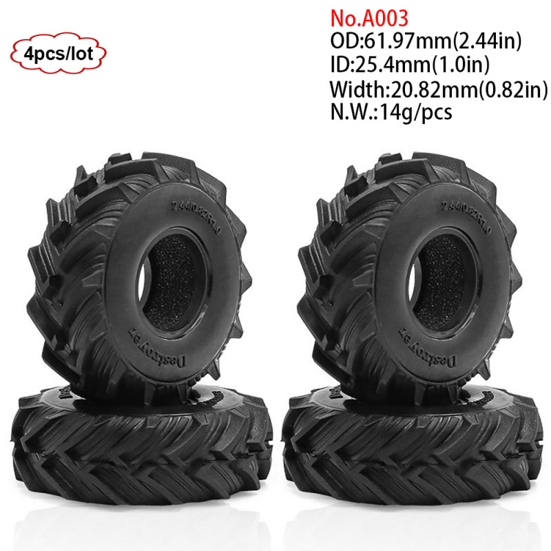 4PCS 1.0inch 57-67mm RC Crawle - Wheel Rim Rc ulasan dan harga