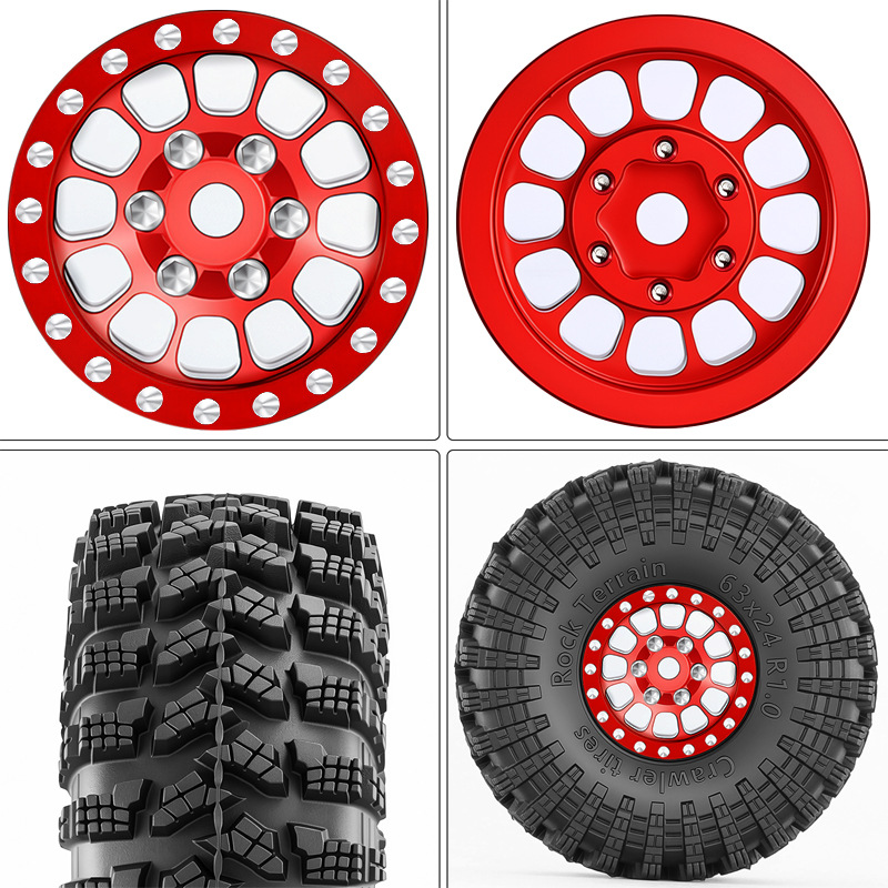 4Pcs 1.0'' Metal Beadlock Whee - Wheel Rim Rc ulasan dan harga