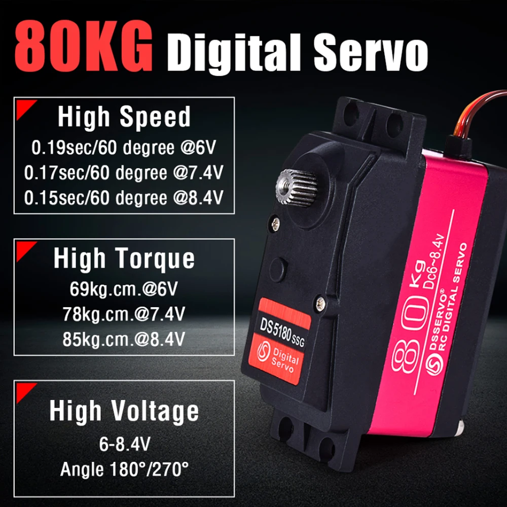 Dsservo Waterproof DS5180 80KG - Rc Hobby Shops ulasan dan harga