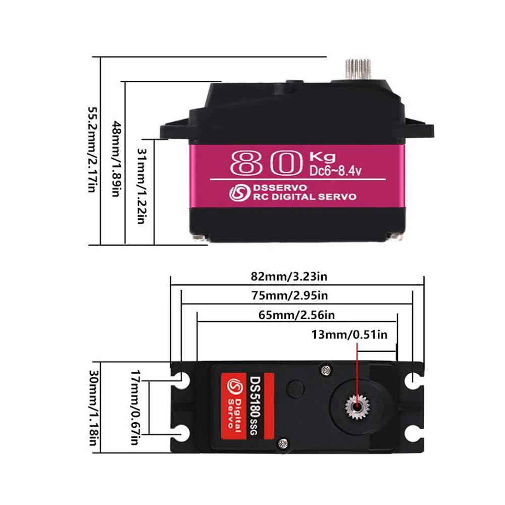 Dsservo Waterproof DS5180 80KG - Rc Hobby Shops ulasan dan harga
