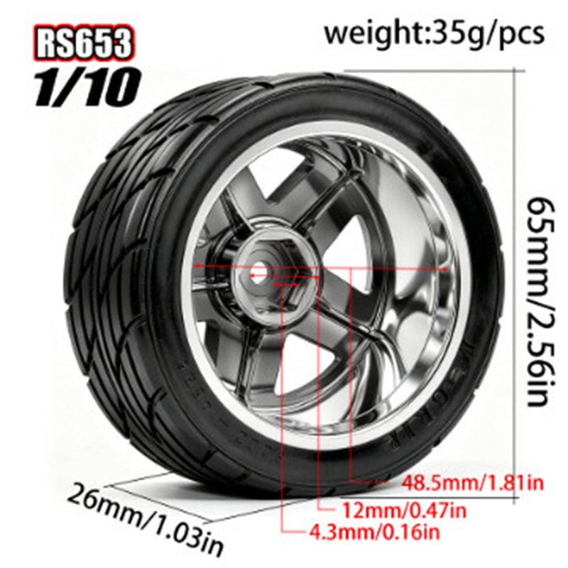 WOWFU-1/10 RC Car On-Road Flat - Wheel Rim Rc ulasan dan harga
