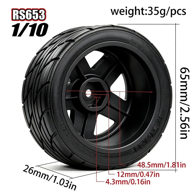 WOWFU-1/10 RC Car On-Road Flat - Wheel Rim Rc ulasan dan harga