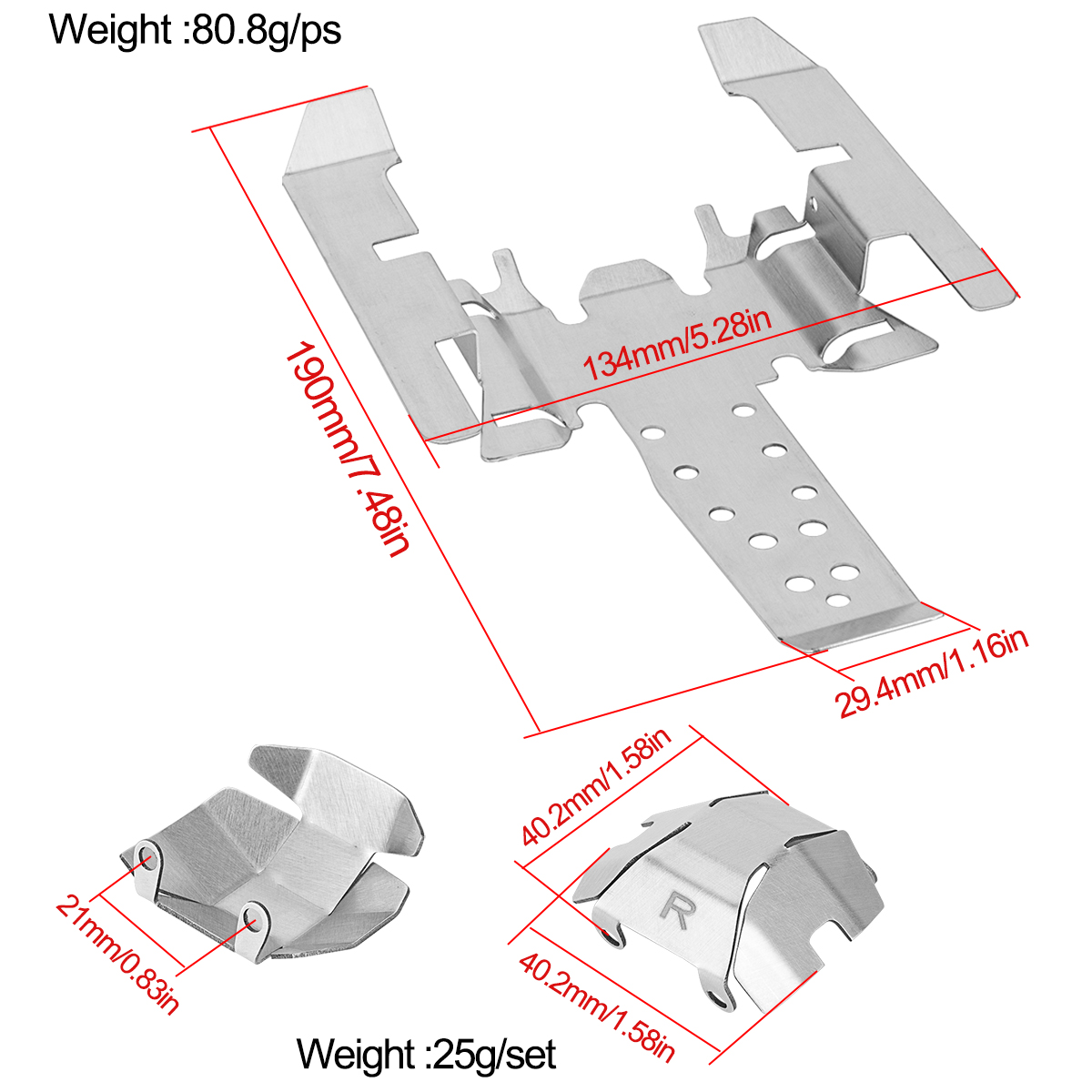 Stainless Steel Skid Plate Cha - Hobby Zone Rc ulasan dan harga