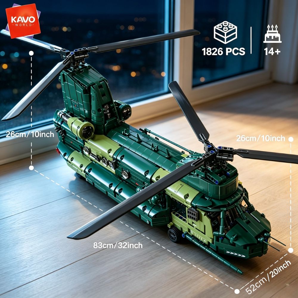 KAVOWORLD 1826pcs 32inch Large - Rc Helicopter Hobby Grade ulasan dan harga
